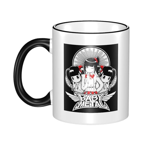 KAINSTIS Keramik Babysmetal Japanese Girls Band Wasserbecher Milch-Kaffee-Keramik-Mug Teetasse für die Büroruhezone KAINSTIS Keramik Babysmetal Japanese Girls Band Wasserbecher Milch-Kaffee-Keramik-Mug Teetasse für die Büroruhezone von KAINSTIS