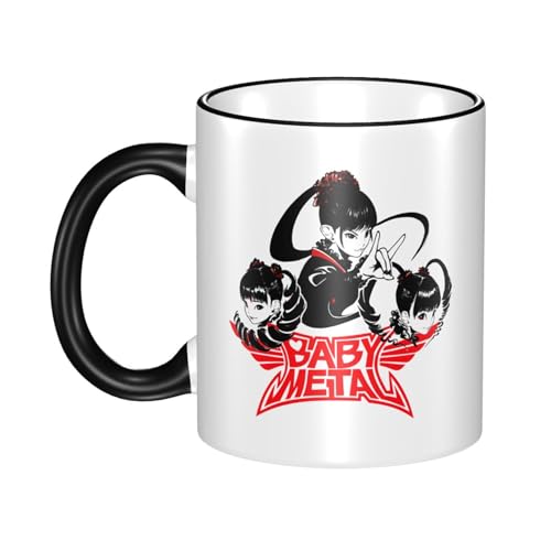 KAINSTIS Keramik Babysmetal Japanese Girls Band Wasserbecher Milch-Kaffee-Keramik-Mug Teetasse für die Büroruhezone KAINSTIS Keramik Babysmetal Japanese Girls Band Wasserbecher Milch-Kaffee-Keramik-Mug Teetasse für die Büroruhezone von KAINSTIS