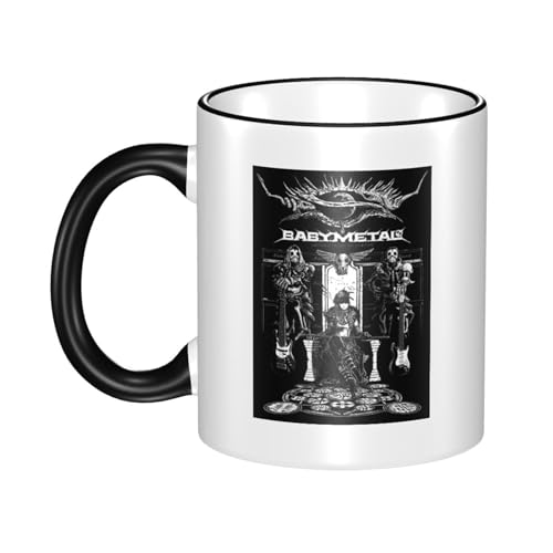 KAINSTIS Keramik Babysmetal Japanese Girls Band Wasserbecher Milch-Kaffee-Keramik-Mug Teetasse für die Büroruhezone von KAINSTIS