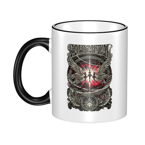 KAINSTIS Keramik Babysmetal Japanese Girls Band Wasserbecher Milch-Kaffee-Keramik-Mug Teetasse für die Büroruhezone von KAINSTIS