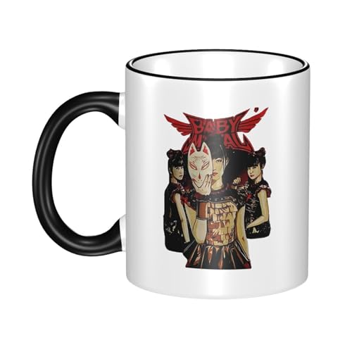 KAINSTIS Keramik Babysmetal Japanese Girls Band Wasserbecher Milch-Kaffee-Keramik-Mug Teetasse für die Büroruhezone von KAINSTIS