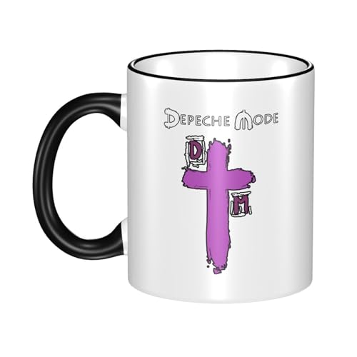 KAINSTIS Keramik De&PE&Che Music band Mode Wasserbecher Milch-Kaffee-Keramik-Mug Teetasse für die Büroruhezone von KAINSTIS
