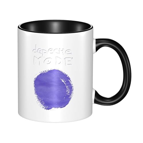 KAINSTIS Keramik Mode Music De&PE&Che band Wasserbecher Milch-Kaffee-Keramik-Mug Teetasse für die Büroruhezone von KAINSTIS