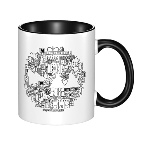 KAINSTIS Keramik Mode Music De&PE&Che band Wasserbecher Milch-Kaffee-Keramik-Mug Teetasse für die Büroruhezone von KAINSTIS