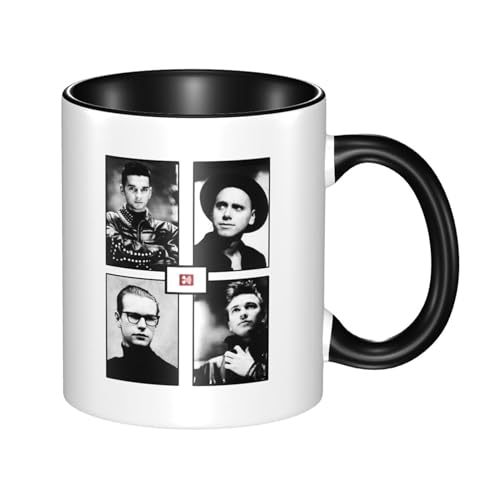 KAINSTIS Keramik Mode Music De&PE&Che band Wasserbecher Milch-Kaffee-Keramik-Mug Teetasse für die Büroruhezone von KAINSTIS