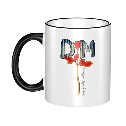 KAINSTIS Keramik Mode Music De&PE&Che band Wasserbecher Milch-Kaffee-Keramik-Mug Teetasse für die Büroruhezone von KAINSTIS
