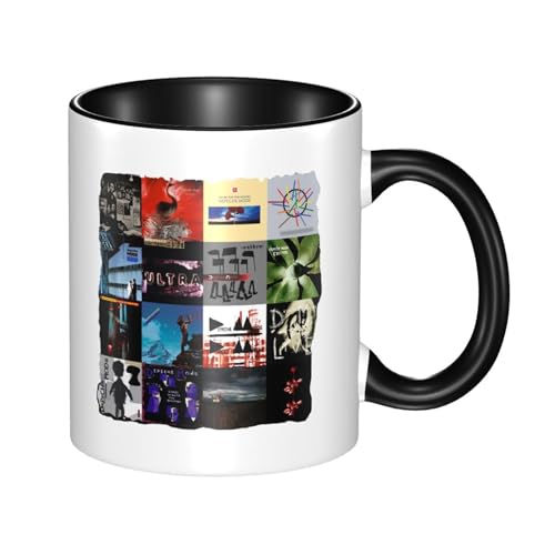 KAINSTIS Keramik Mode Music De&PE&Che band Wasserbecher Milch-Kaffee-Keramik-Mug Teetasse für die Büroruhezone von KAINSTIS