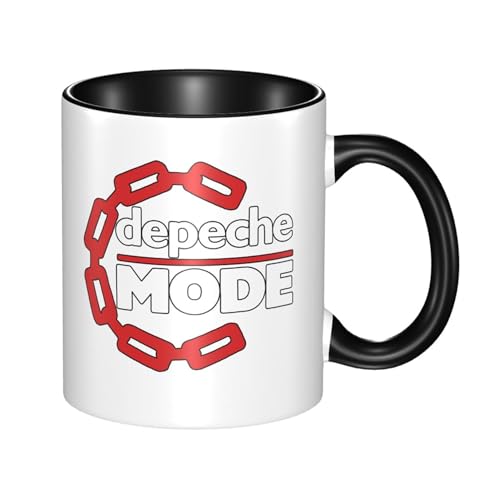 KAINSTIS Keramik Mode Music De&PE&Che band Wasserbecher Milch-Kaffee-Keramik-Mug Teetasse für die Büroruhezone von KAINSTIS