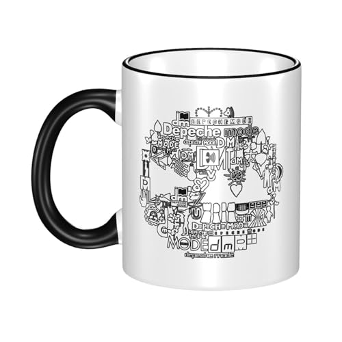 KAINSTIS Keramik Mode Music De&PE&Che band Wasserbecher Milch-Kaffee-Keramik-Mug Teetasse für die Büroruhezone von KAINSTIS