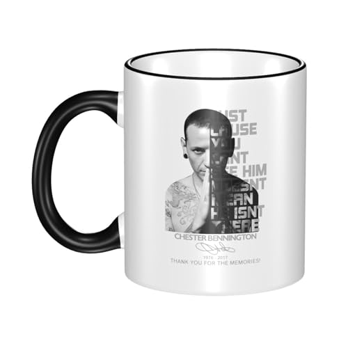 KAINSTIS Keramik Park Rock Band Lin-kin Chester Wasserbecher Milch-Kaffee-Keramik-Mug Teetasse für die Büroruhezone von KAINSTIS