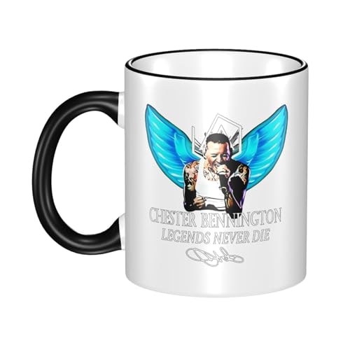KAINSTIS Keramik Park Rock Band Lin-kin Chester Wasserbecher Milch-Kaffee-Keramik-Mug Teetasse für die Büroruhezone KAINSTIS Keramik Park Rock Band Lin-kin Chester Wasserbecher Milch-Kaffee-Keramik-Mug Teetasse für die Büroruhezone von KAINSTIS