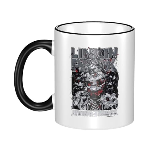 KAINSTIS Keramik Park Rock Band Lin-kin Chester Wasserbecher Milch-Kaffee-Keramik-Mug Teetasse für die Büroruhezone KAINSTIS Keramik Park Rock Band Lin-kin Chester Wasserbecher Milch-Kaffee-Keramik-Mug Teetasse für die Büroruhezone von KAINSTIS
