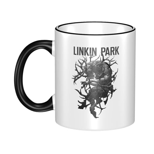 KAINSTIS Keramik Park Rock Band Lin-kin Chester Wasserbecher Milch-Kaffee-Keramik-Mug Teetasse für die Büroruhezone KAINSTIS Keramik Park Rock Band Lin-kin Chester Wasserbecher Milch-Kaffee-Keramik-Mug Teetasse für die Büroruhezone von KAINSTIS