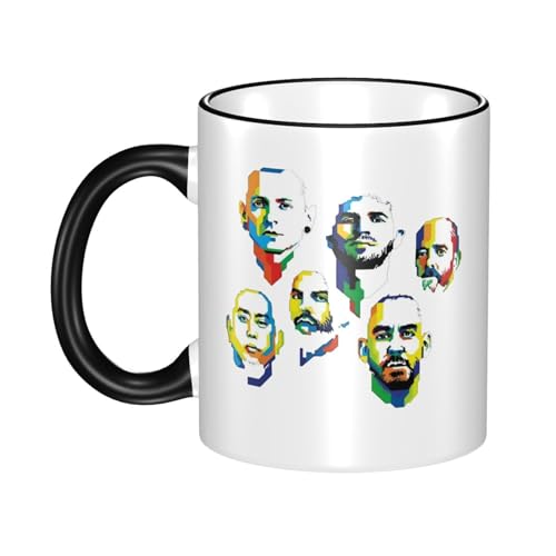 KAINSTIS Keramik Park Rock Band Lin-kin Chester Wasserbecher Milch-Kaffee-Keramik-Mug Teetasse für die Büroruhezone KAINSTIS Keramik Park Rock Band Lin-kin Chester Wasserbecher Milch-Kaffee-Keramik-Mug Teetasse für die Büroruhezone von KAINSTIS