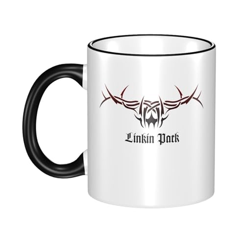 KAINSTIS Keramik Park Rock Band Lin-kin Chester Wasserbecher Milch-Kaffee-Keramik-Mug Teetasse für die Büroruhezone von KAINSTIS