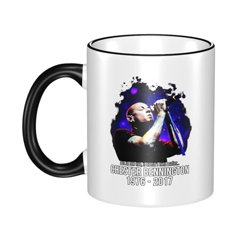 KAINSTIS Keramik Park Rock Band Lin-kin Chester Wasserbecher Milch-Kaffee-Keramik-Mug Teetasse für die Büroruhezone KAINSTIS Keramik Park Rock Band Lin-kin Chester Wasserbecher Milch-Kaffee-Keramik-Mug Teetasse für die Büroruhezone von KAINSTIS