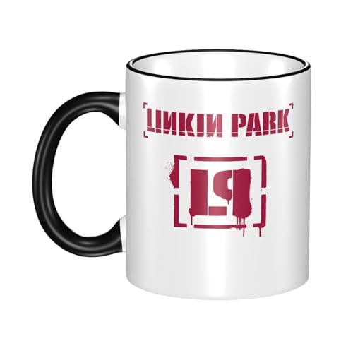 KAINSTIS Keramik Park Rock Band Lin-kin Chester Wasserbecher Milch-Kaffee-Keramik-Mug Teetasse für die Büroruhezone KAINSTIS Keramik Park Rock Band Lin-kin Chester Wasserbecher Milch-Kaffee-Keramik-Mug Teetasse für die Büroruhezone von KAINSTIS