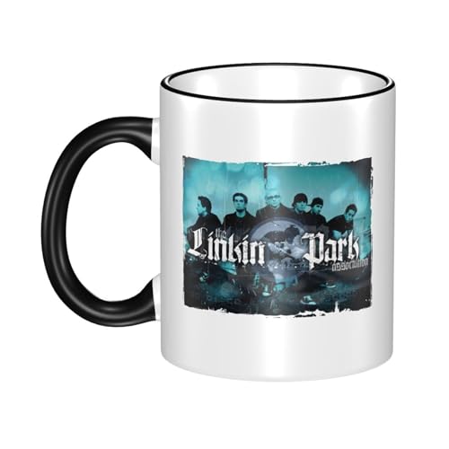 KAINSTIS Keramik Park Rock Band Lin-kin Chester Wasserbecher Milch-Kaffee-Keramik-Mug Teetasse für die Büroruhezone von KAINSTIS
