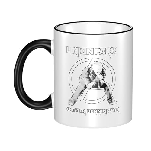 KAINSTIS Keramik Park Rock Band Lin-kin Chester Wasserbecher Milch-Kaffee-Keramik-Mug Teetasse für die Büroruhezone von KAINSTIS