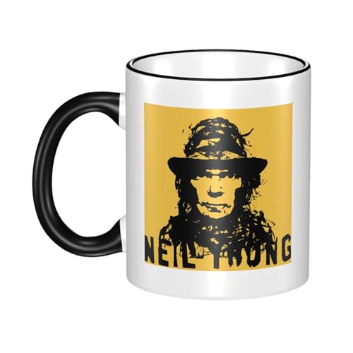 KAINSTIS Keramik Young Rock Band Neil Crazy Horse Wasserbecher Milch-Kaffee-Keramik-Mug Teetasse für die Büroruhezone KAINSTIS Keramik Young Rock Band Neil Crazy Horse Wasserbecher Milch-Kaffee-Keramik-Mug Teetasse für die Büroruhezone von KAINSTIS