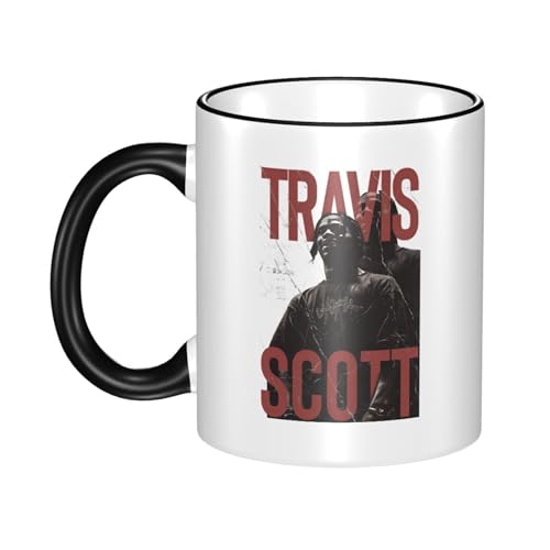 KAINSTIS Keramik scott rapper Music travis Wasserbecher Milch-Kaffee-Keramik-Mug Teetasse für die Büroruhezone von KAINSTIS