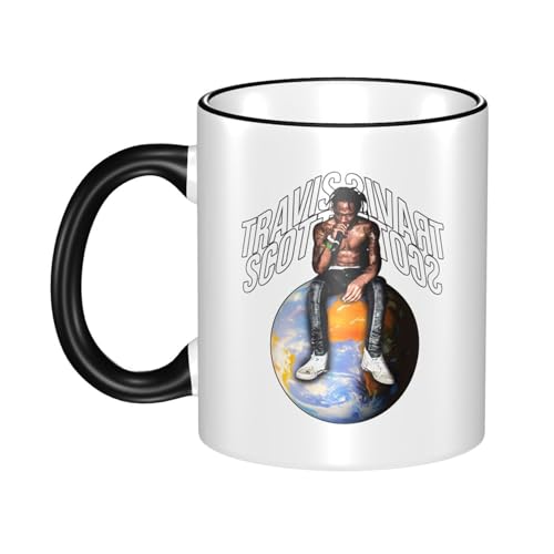 KAINSTIS Keramik scott rapper Music travis Wasserbecher Milch-Kaffee-Keramik-Mug Teetasse für die Büroruhezone von KAINSTIS