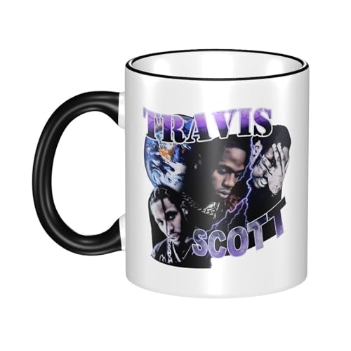 KAINSTIS Keramik travis rapper scott Wasserbecher Milch-Kaffee-Keramik-Mug Teetasse für die Büroruhezone von KAINSTIS