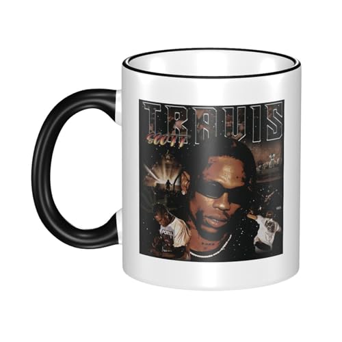 KAINSTIS Keramik travis rapper scott Wasserbecher Milch-Kaffee-Keramik-Mug Teetasse für die Büroruhezone von KAINSTIS
