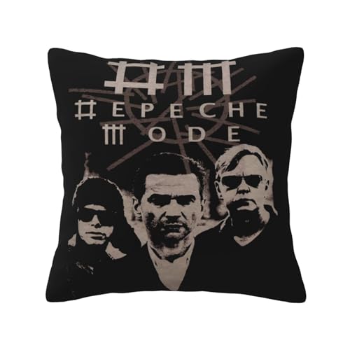 KAINSTIS Mode Music De&PE&Che Band Büro Rückenstützenschoner Innenraumentzückende Kissenbezüge Sofa Rückenstützenschoner Mehrfarbig 30 x 30 cm von KAINSTIS