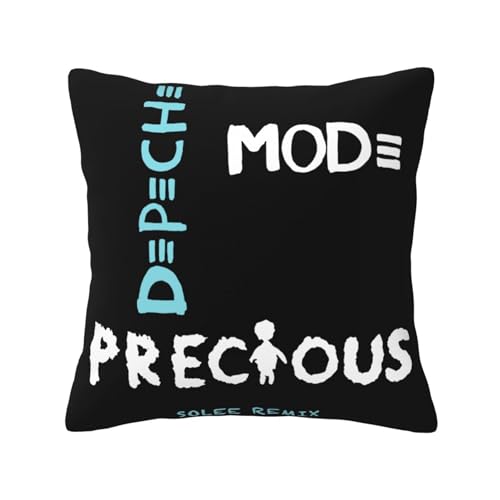 KAINSTIS Mode Music De&PE&Che Band Büro Rückenstützenschoner Innenraumentzückende Kissenbezüge Sofa Rückenstützenschoner Mehrfarbig 45 x 45 cm von KAINSTIS