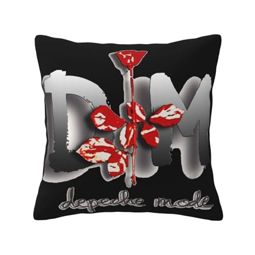KAINSTIS Mode Music De&PE&Che Band Büro Rückenstützenschoner Innenraumentzückende Kissenbezüge Sofa Rückenstützenschoner Mehrfarbig 45 x 45 cm KAINSTIS Mode Music De&PE&Che Band Büro Rückenstützenschoner Innenraumentzückende Kissenbezüge Sofa Rückenstützenschoner Mehrfarbig 45 x 45 cm von KAINSTIS