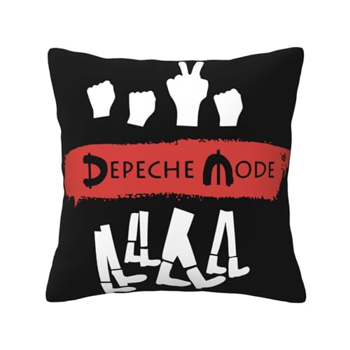KAINSTIS Mode Music De&PE&Che Band Büro Rückenstützenschoner Innenraumentzückende Kissenbezüge Sofa Rückenstützenschoner Mehrfarbig 45 x 45 cm KAINSTIS Mode Music De&PE&Che Band Büro Rückenstützenschoner Innenraumentzückende Kissenbezüge Sofa Rückenstützenschoner Mehrfarbig 45 x 45 cm von KAINSTIS