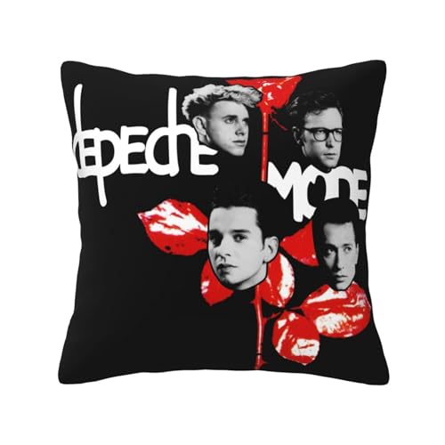 KAINSTIS Mode Music De&PE&Che Band Büro Rückenstützenschoner Innenraumentzückende Kissenbezüge Sofa Rückenstützenschoner Mehrfarbig 45 x 45 cm KAINSTIS Mode Music De&PE&Che Band Büro Rückenstützenschoner Innenraumentzückende Kissenbezüge Sofa Rückenstützenschoner Mehrfarbig 45 x 45 cm von KAINSTIS