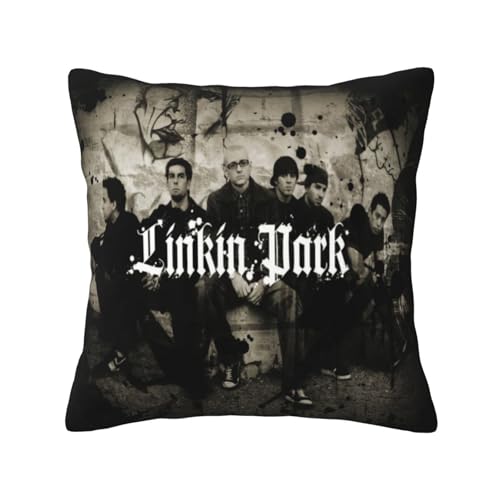 KAINSTIS Park Rock Band Lin-kin Chester Büro Rückenstützenschoner Innenraumentzückende Kissenbezüge Sofa Rückenstützenschoner Mehrfarbig 30 x 30 cm KAINSTIS Park Rock Band Lin-kin Chester Büro Rückenstützenschoner Innenraumentzückende Kissenbezüge Sofa Rückenstützenschoner Mehrfarbig 30 x 30 cm von KAINSTIS