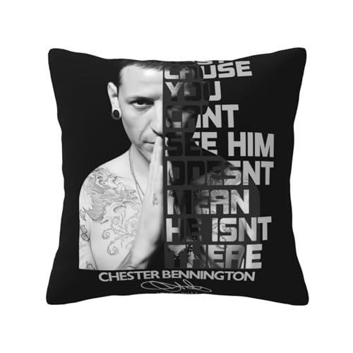 KAINSTIS Park Rock Band Lin-kin Chester Büro Rückenstützenschoner Innenraumentzückende Kissenbezüge Sofa Rückenstützenschoner Mehrfarbig 30 x 30 cm KAINSTIS Park Rock Band Lin-kin Chester Büro Rückenstützenschoner Innenraumentzückende Kissenbezüge Sofa Rückenstützenschoner Mehrfarbig 30 x 30 cm von KAINSTIS