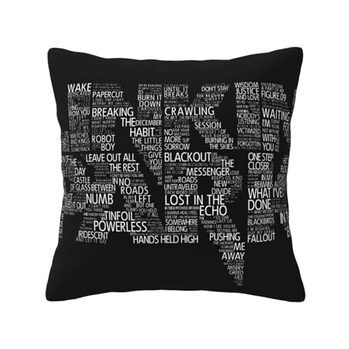 KAINSTIS Park Rock Band Lin-kin Chester Büro Rückenstützenschoner Innenraumentzückende Kissenbezüge Sofa Rückenstützenschoner Mehrfarbig 40 x 40 cm KAINSTIS Park Rock Band Lin-kin Chester Büro Rückenstützenschoner Innenraumentzückende Kissenbezüge Sofa Rückenstützenschoner Mehrfarbig 40 x 40 cm von KAINSTIS