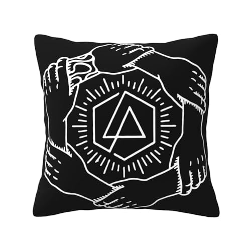 KAINSTIS Park Rock Band Lin-kin Chester Büro Rückenstützenschoner Innenraumentzückende Kissenbezüge Sofa Rückenstützenschoner Mehrfarbig 45 x 45 cm KAINSTIS Park Rock Band Lin-kin Chester Büro Rückenstützenschoner Innenraumentzückende Kissenbezüge Sofa Rückenstützenschoner Mehrfarbig 45 x 45 cm von KAINSTIS