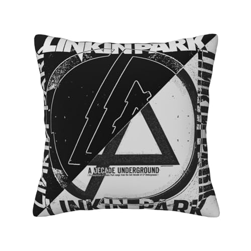 KAINSTIS Park Rock Band Lin-kin Chester Büro Rückenstützenschoner Innenraumentzückende Kissenbezüge Sofa Rückenstützenschoner Mehrfarbig 45 x 45 cm KAINSTIS Park Rock Band Lin-kin Chester Büro Rückenstützenschoner Innenraumentzückende Kissenbezüge Sofa Rückenstützenschoner Mehrfarbig 45 x 45 cm von KAINSTIS