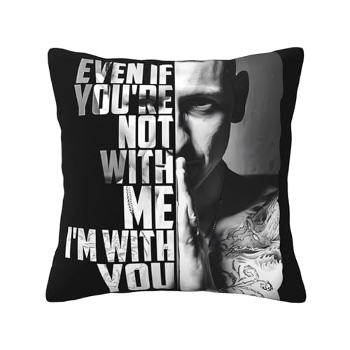 KAINSTIS Park Rock Band Lin-kin Chester Büro Rückenstützenschoner Innenraumentzückende Kissenbezüge Sofa Rückenstützenschoner Mehrfarbig 50 x 50 cm KAINSTIS Park Rock Band Lin-kin Chester Büro Rückenstützenschoner Innenraumentzückende Kissenbezüge Sofa Rückenstützenschoner Mehrfarbig 50 x 50 cm von KAINSTIS