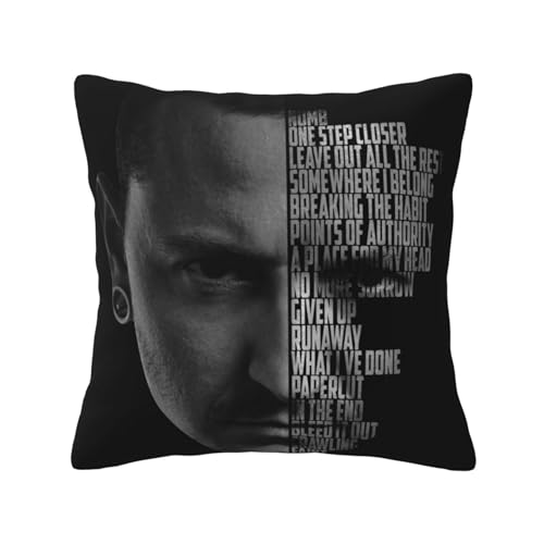 KAINSTIS Park Rock Band Lin-kin Chester Büro Rückenstützenschoner Innenraumentzückende Kissenbezüge Sofa Rückenstützenschoner Mehrfarbig 50 x 50 cm KAINSTIS Park Rock Band Lin-kin Chester Büro Rückenstützenschoner Innenraumentzückende Kissenbezüge Sofa Rückenstützenschoner Mehrfarbig 50 x 50 cm von KAINSTIS