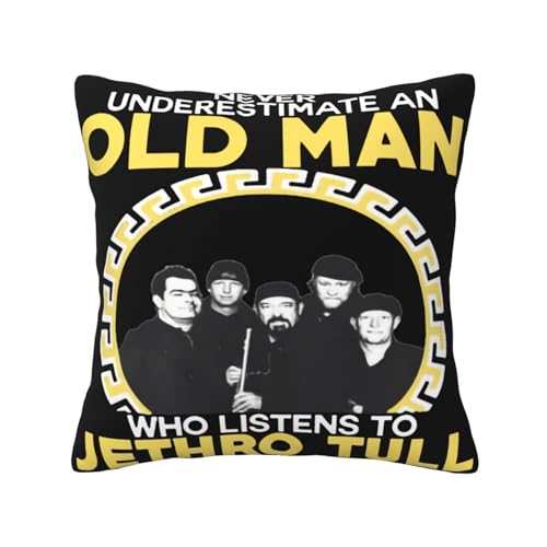 KAINSTIS Tull Rock Band Jethro Büro Rückenstützenschoner Innenraumentzückende Kissenbezüge Sofa Rückenstützenschoner Mehrfarbig 40 x 40 cm KAINSTIS Tull Rock Band Jethro Büro Rückenstützenschoner Innenraumentzückende Kissenbezüge Sofa Rückenstützenschoner Mehrfarbig 40 x 40 cm von KAINSTIS