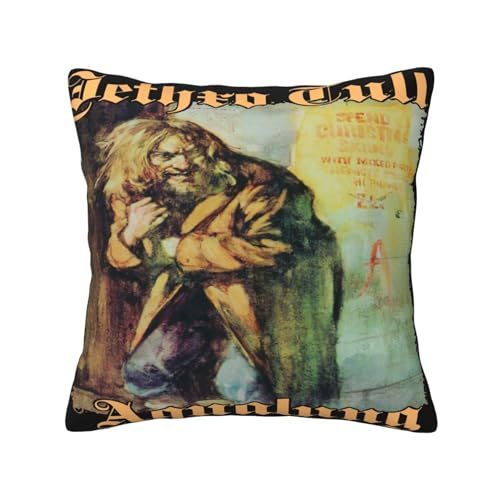 KAINSTIS Tull Rock Band Jethro Büro Rückenstützenschoner Innenraumentzückende Kissenbezüge Sofa Rückenstützenschoner Mehrfarbig 45 x 45 cm KAINSTIS Tull Rock Band Jethro Büro Rückenstützenschoner Innenraumentzückende Kissenbezüge Sofa Rückenstützenschoner Mehrfarbig 45 x 45 cm von KAINSTIS