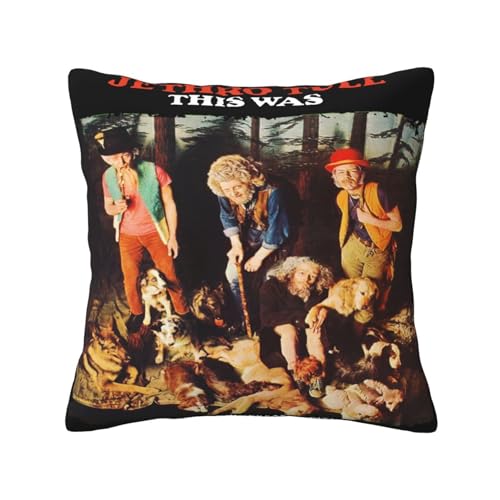 KAINSTIS Tull Rock Band Jethro Büro Rückenstützenschoner Innenraumentzückende Kissenbezüge Sofa Rückenstützenschoner Mehrfarbig 45 x 45 cm KAINSTIS Tull Rock Band Jethro Büro Rückenstützenschoner Innenraumentzückende Kissenbezüge Sofa Rückenstützenschoner Mehrfarbig 45 x 45 cm von KAINSTIS