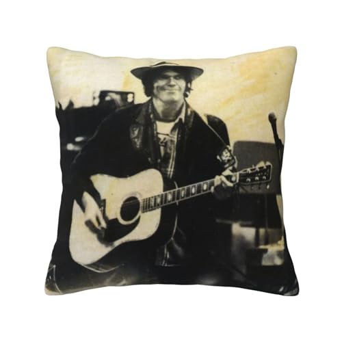 KAINSTIS Young Rock Band Neil Crazy Horse Büro Rückenstützenschoner Innenraumentzückende Kissenbezüge Sofa Rückenstützenschoner Mehrfarbig 30 x 30 cm KAINSTIS Young Rock Band Neil Crazy Horse Büro Rückenstützenschoner Innenraumentzückende Kissenbezüge Sofa Rückenstützenschoner Mehrfarbig 30 x 30 cm von KAINSTIS