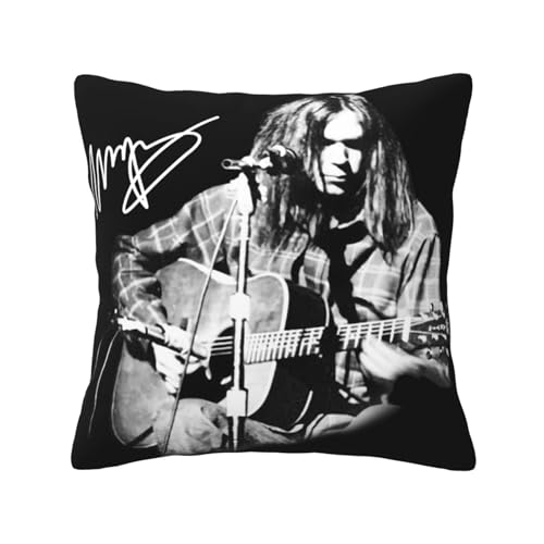 KAINSTIS Young Rock Band Neil Crazy Horse Büro Rückenstützenschoner Innenraumentzückende Kissenbezüge Sofa Rückenstützenschoner Mehrfarbig 50 x 50 cm KAINSTIS Young Rock Band Neil Crazy Horse Büro Rückenstützenschoner Innenraumentzückende Kissenbezüge Sofa Rückenstützenschoner Mehrfarbig 50 x 50 cm von KAINSTIS