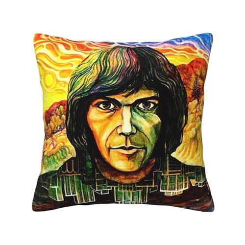 KAINSTIS Young Rock Band Neil Crazy Horse Büro Rückenstützenschoner Innenraumentzückende Kissenbezüge Sofa Rückenstützenschoner Mehrfarbig 50 x 50 cm KAINSTIS Young Rock Band Neil Crazy Horse Büro Rückenstützenschoner Innenraumentzückende Kissenbezüge Sofa Rückenstützenschoner Mehrfarbig 50 x 50 cm von KAINSTIS