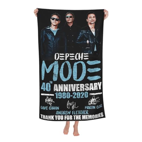 Mode Music De&PE&Che Band Outdoor Badetuch Superfeinstes Mikrofaser-Absaugtuch fürs Schwimmen am Strand Strandtuch für Ausflüge und Picknicks von KAINSTIS