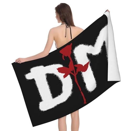 Mode Music De&PE&Che Band Outdoor Badetuch Superfeinstes Mikrofaser-Absaugtuch fürs Schwimmen am Strand Strandtuch für Ausflüge und Picknicks von KAINSTIS