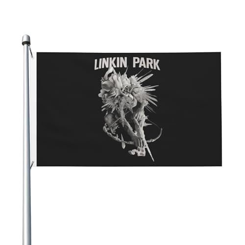 Park Rock Band Lin-kin Chester Dekorationsfahne Gartenschenkelfahne doppelseitig bedruckte Vollbildfahne von KAINSTIS