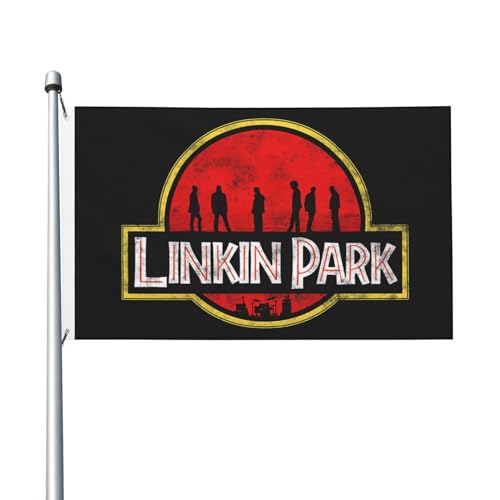 Park Rock Band Lin-kin Chester Dekorationsfahne Gartenschenkelfahne doppelseitig bedruckte Vollbildfahne von KAINSTIS